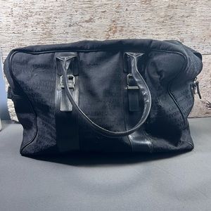 dolce & gahanna authentic duffle bag black logo travel